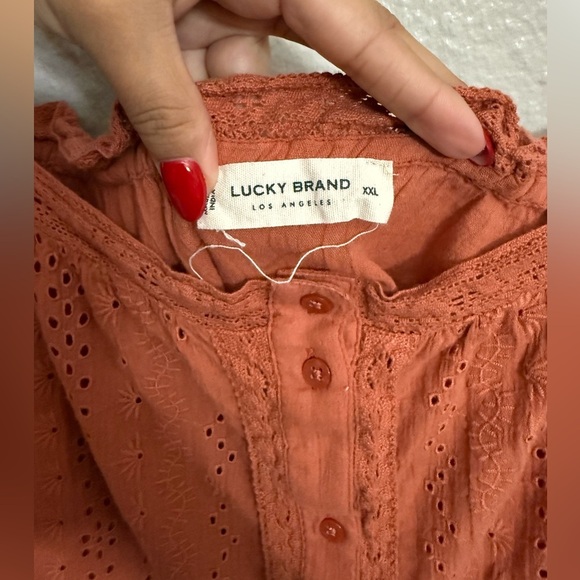 Lucky Brand Women’s Lace Button Front Cami - Picture 3 of 6